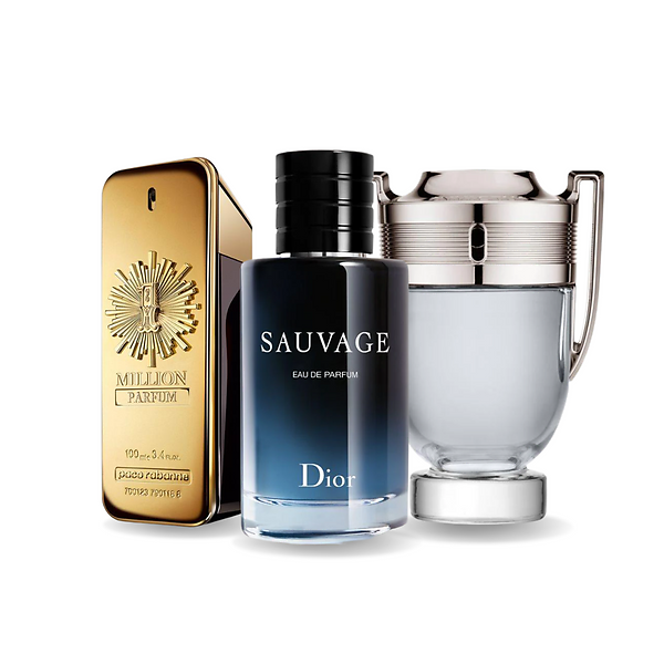 Set di 3 Profumi - One Million, Dior Sauvage e Invictus 100ml