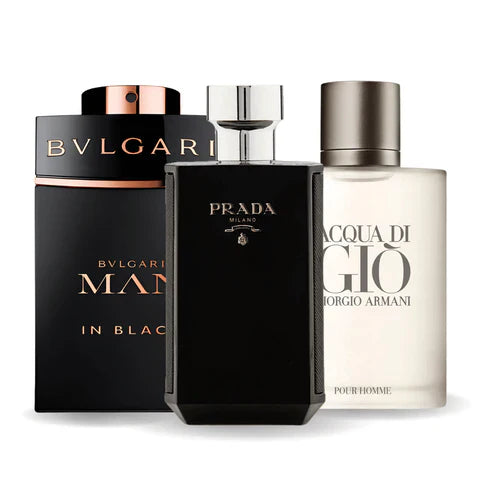 Set di 3 Profumi - BVLGARI IN BLACK, GIORGIO ARMANI ACQUA DI GIO, L'HOMME PRADA INTENSE