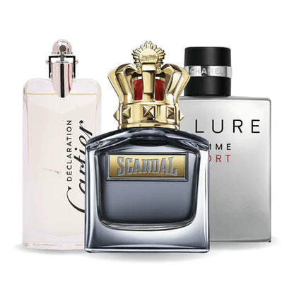 Set di 3 Profumi - ALLURE HOMME SPORTS, JEAN PAUL GAULTIER SCANDAL, CARTIER DECLARATION