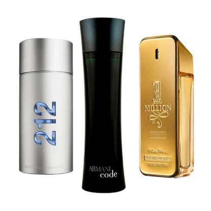 Set di 3 Profumi - 212 MEN NYC, PACO RABANNE ONE MILLION, ARMANI CODE HOMME